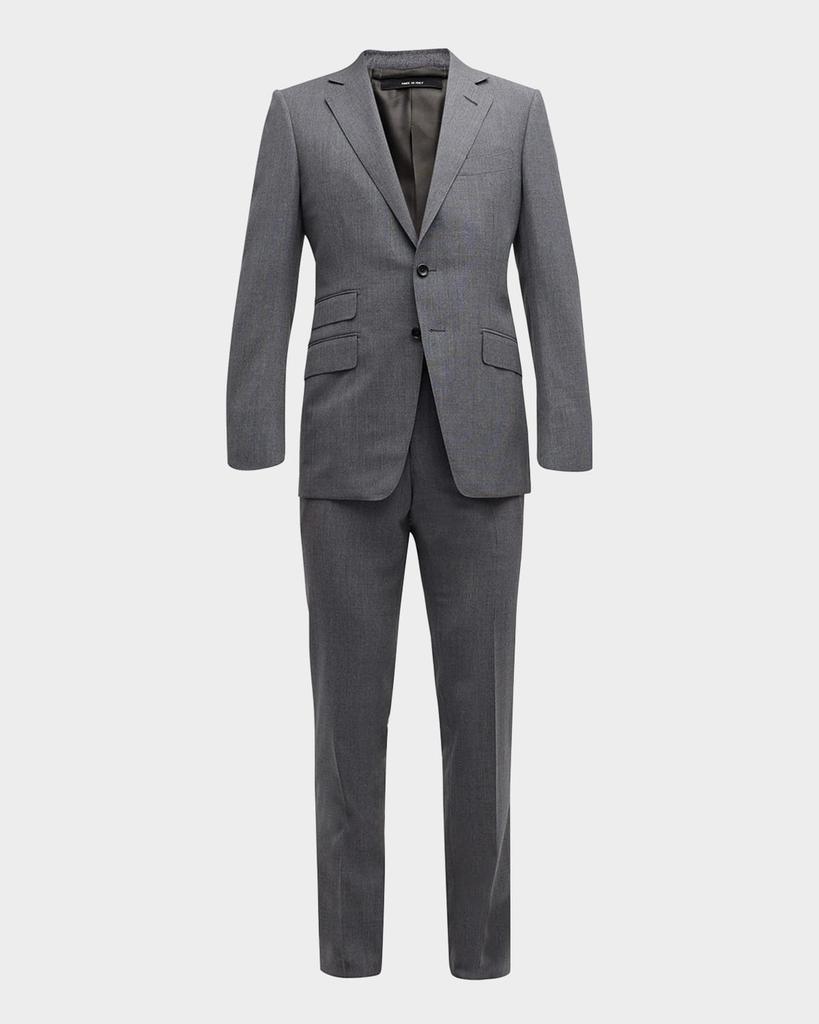 TOM FORD ライトグレー スーツ　Made to Major TOM FORD Atticus スーツ | シルバートーン | FARFETCH JP