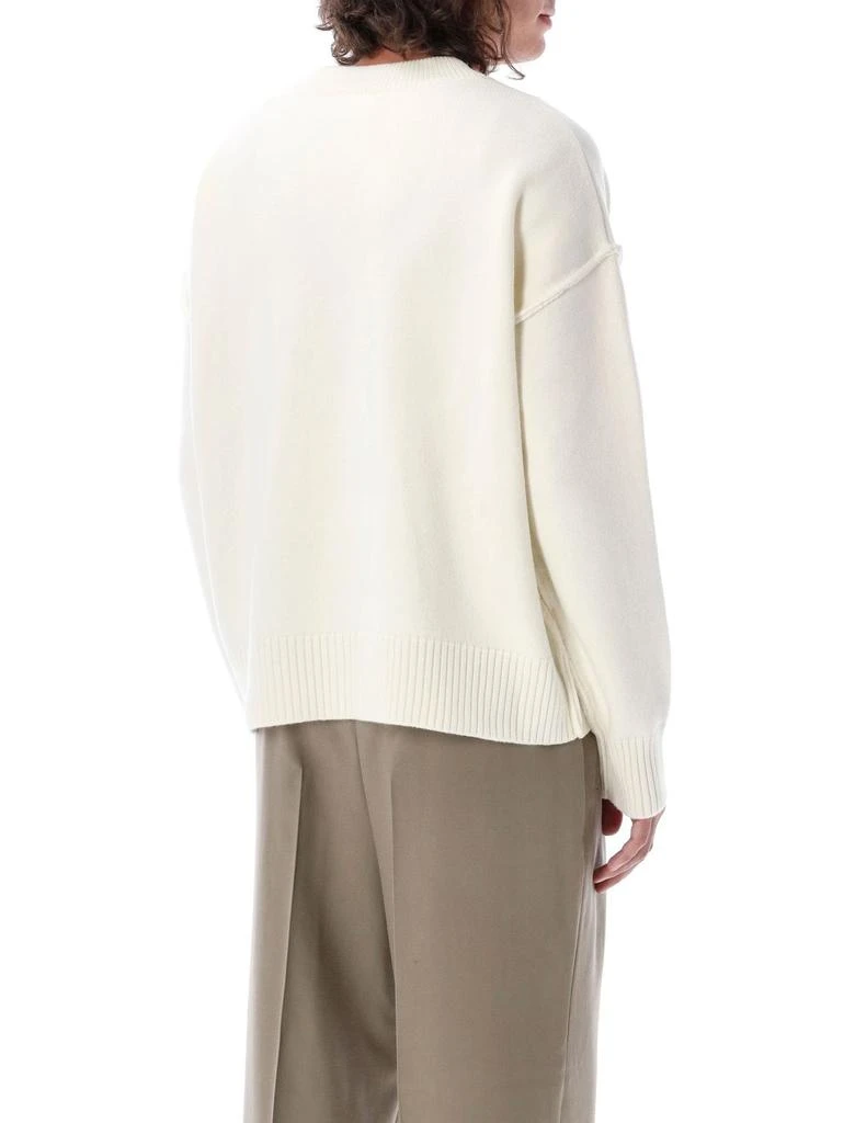 AMI AMI Paris Ami de Coeur Logo Detailed V-Neck Cardigan 2