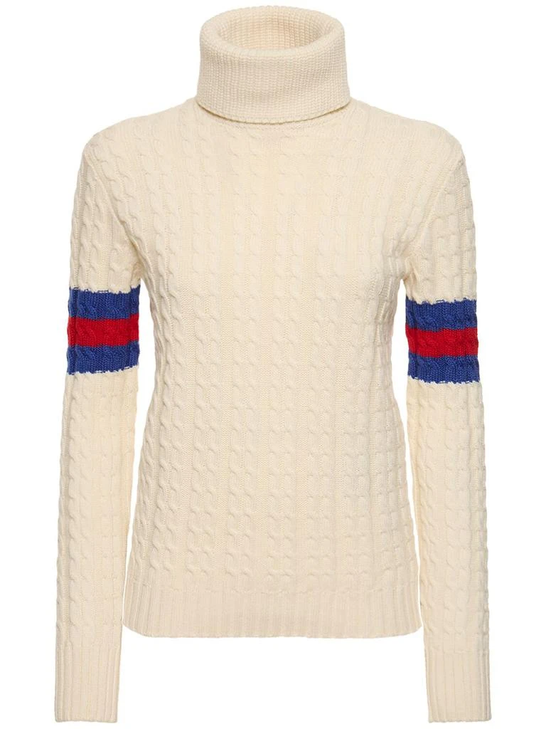 Gucci Wool & Cashmere Cable Knit Sweater 1