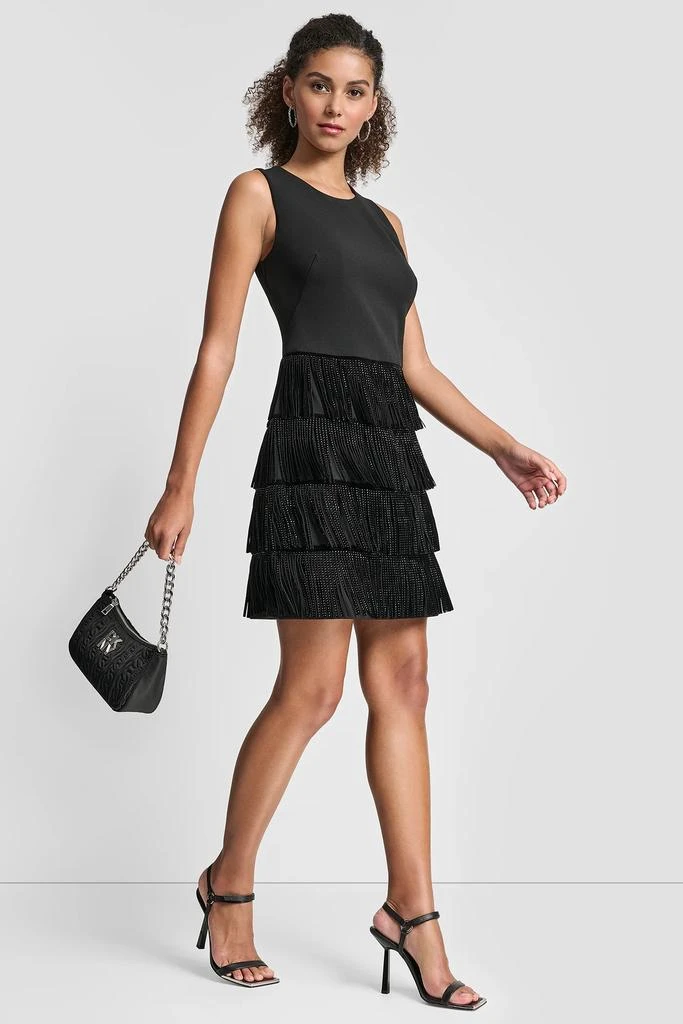 open lace back dress DKNY Women's Dresses Dress, Sunshine Multi, 2 at Amazon Women's Clothing  store