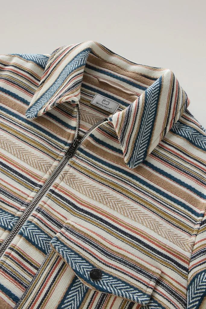 Woolrich Gentry Overshirt in Manteco Recycled Cotton Blend - Women - Multicolor 2