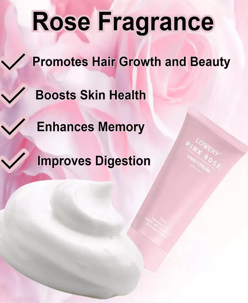 Lovery 10-Pc. Mini Sandalwood 
Rose Scented Hand Creams Gift Set 4