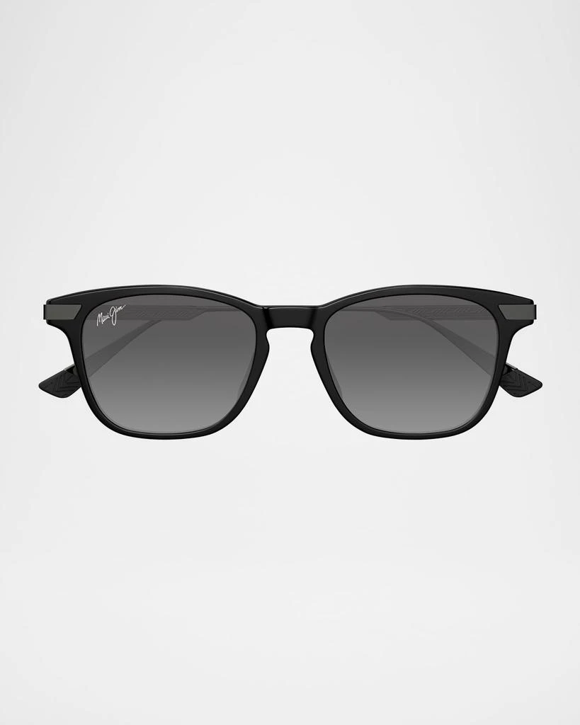 Maui Jim Men's Mana Olana Titanium and Nylon Square Sunglasses 1
