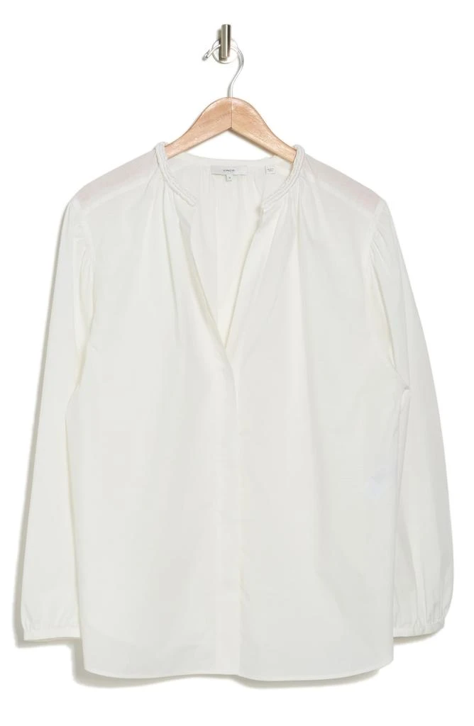 Vince Braid Trim Cotton Blouse 3