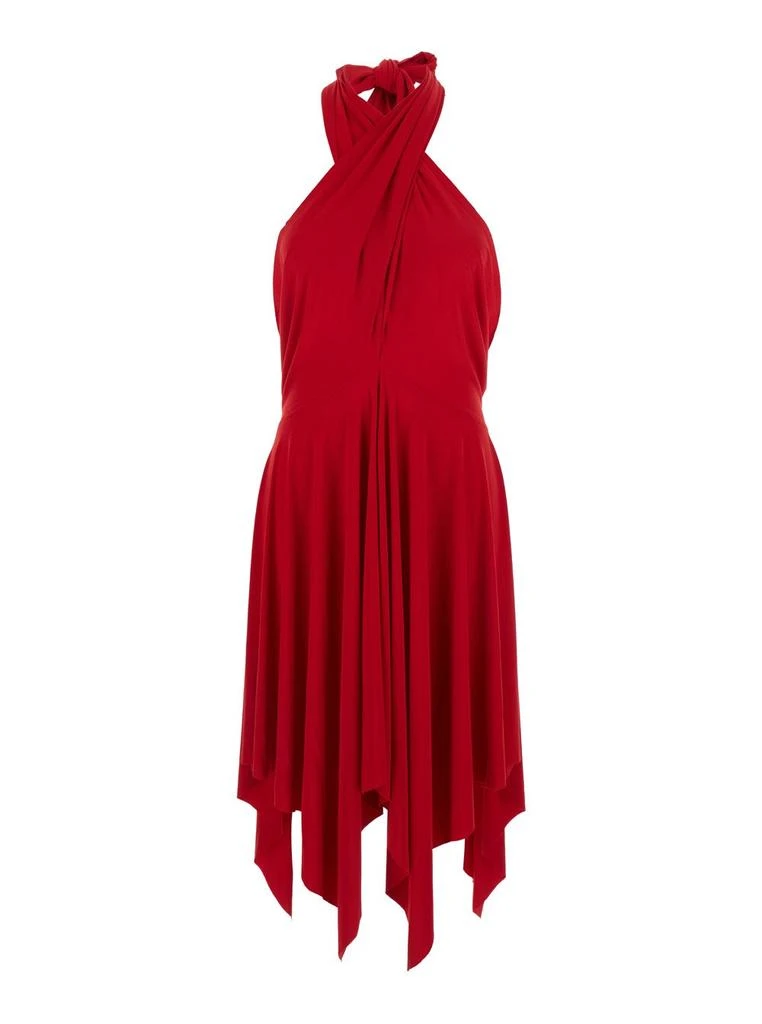 Norma Kamali Norma Kamali Halter-Neck Draped Dress 1