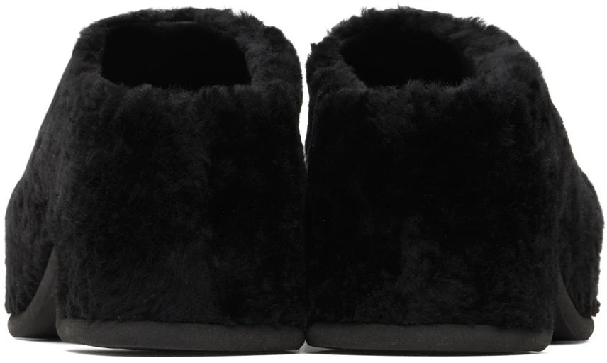 Dries Van Noten Black Shearling Clogs 2