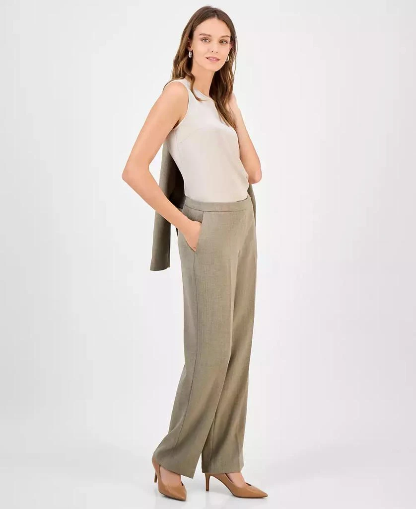 Kasper Women's Mid Rise Straight Leg Pants, Regular & Petite 3