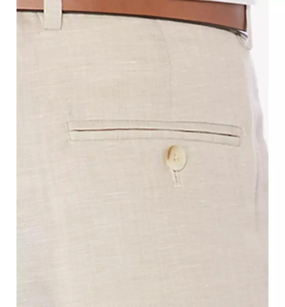 Perry Ellis Men's Classic-Fit Linen Blend Herringbone Pants 3