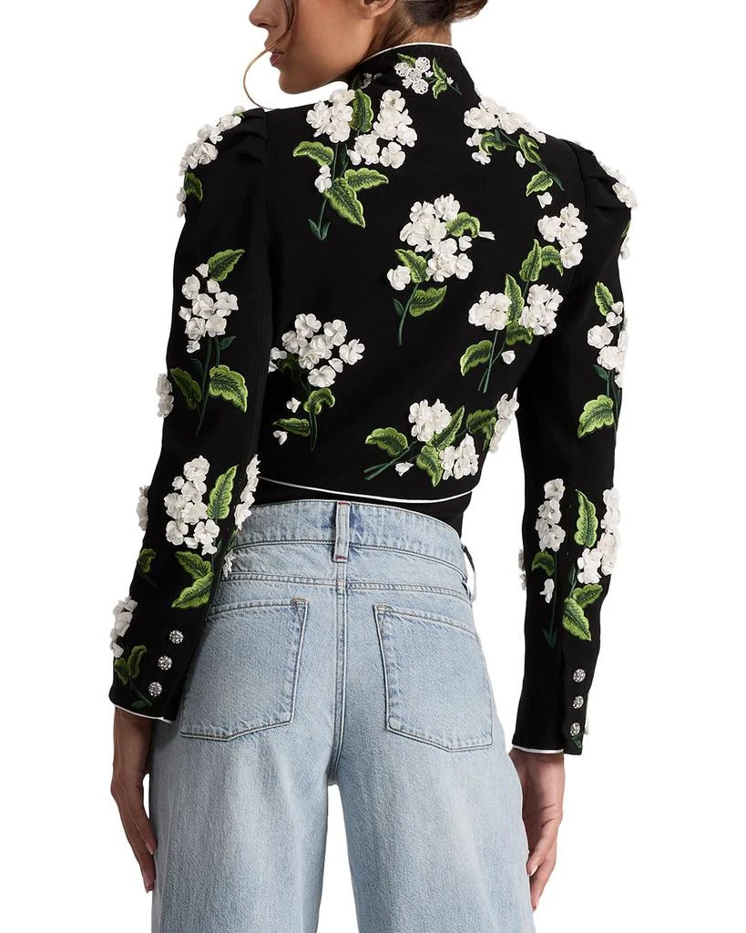 Alice + Olivia Addison Embroidered Cropped Jacket 3
