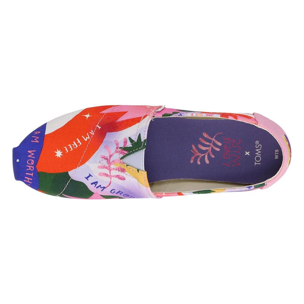 TOMS Loveis Wise x Alpargata Graphic Slip On Flats 4
