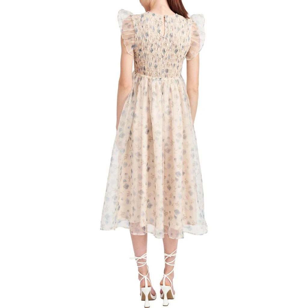 En Saison La Raque Womens Floral Smocked Midi Dress 2