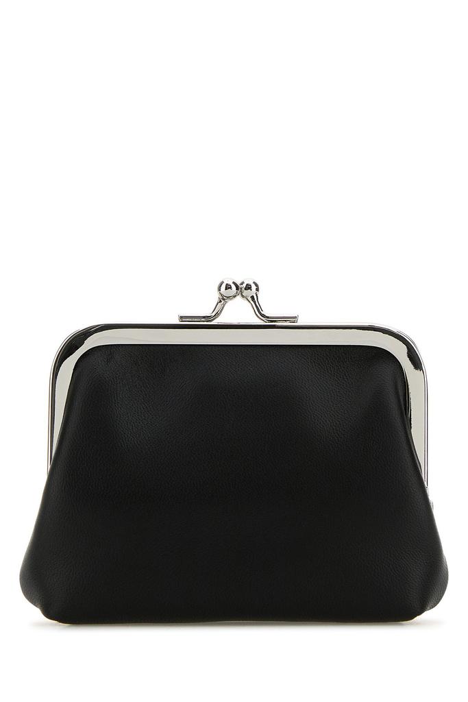 小物 Vivienne Westwood leather coin case Vivienne Westwood Coin Case Leather WHT Plain Women's