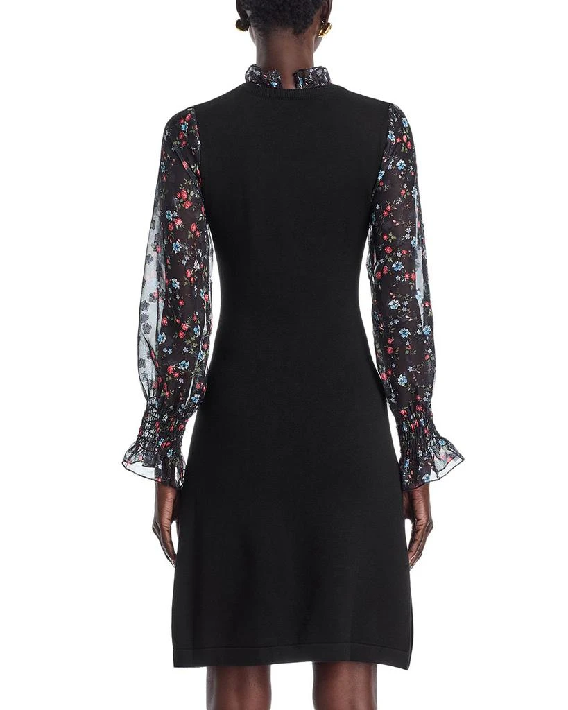 Gracia Sheer Floral Sleeve Dress 4
