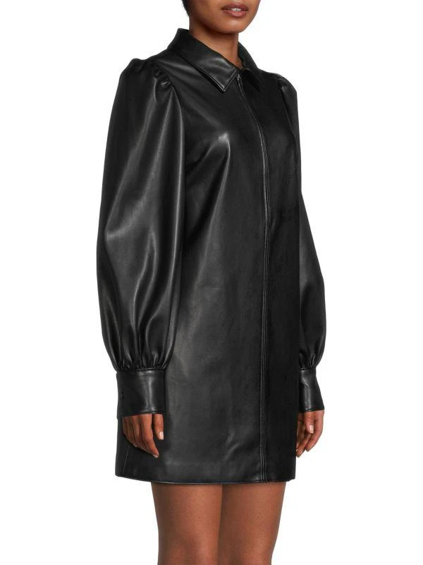 Alice by Temperley Becky Faux Leather Shirt Dress 3