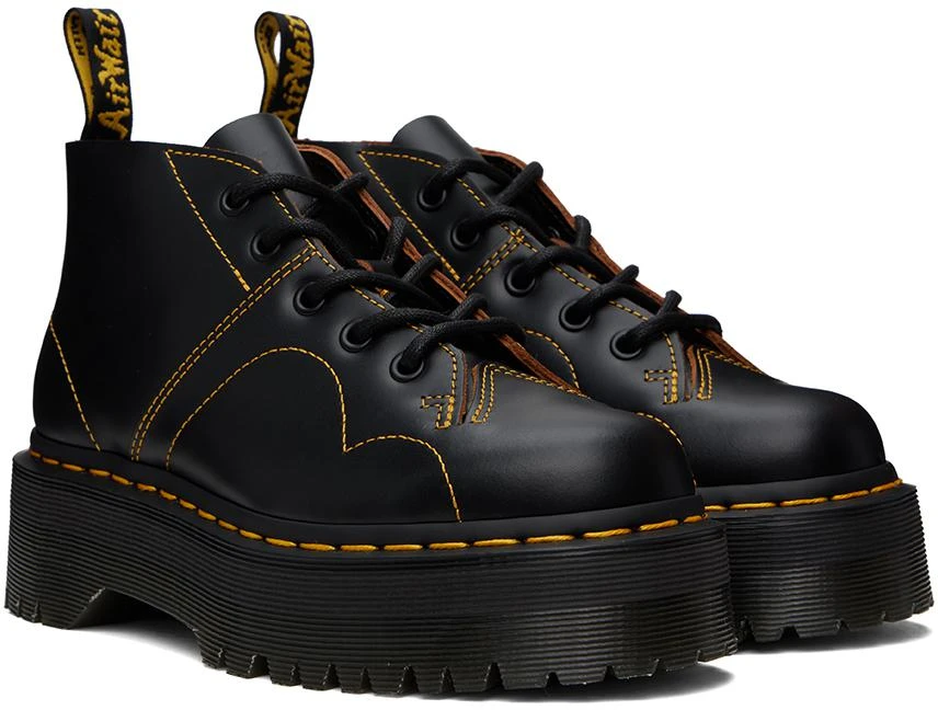 Dr. Martens Black Church Platform Monkey Derbys 4