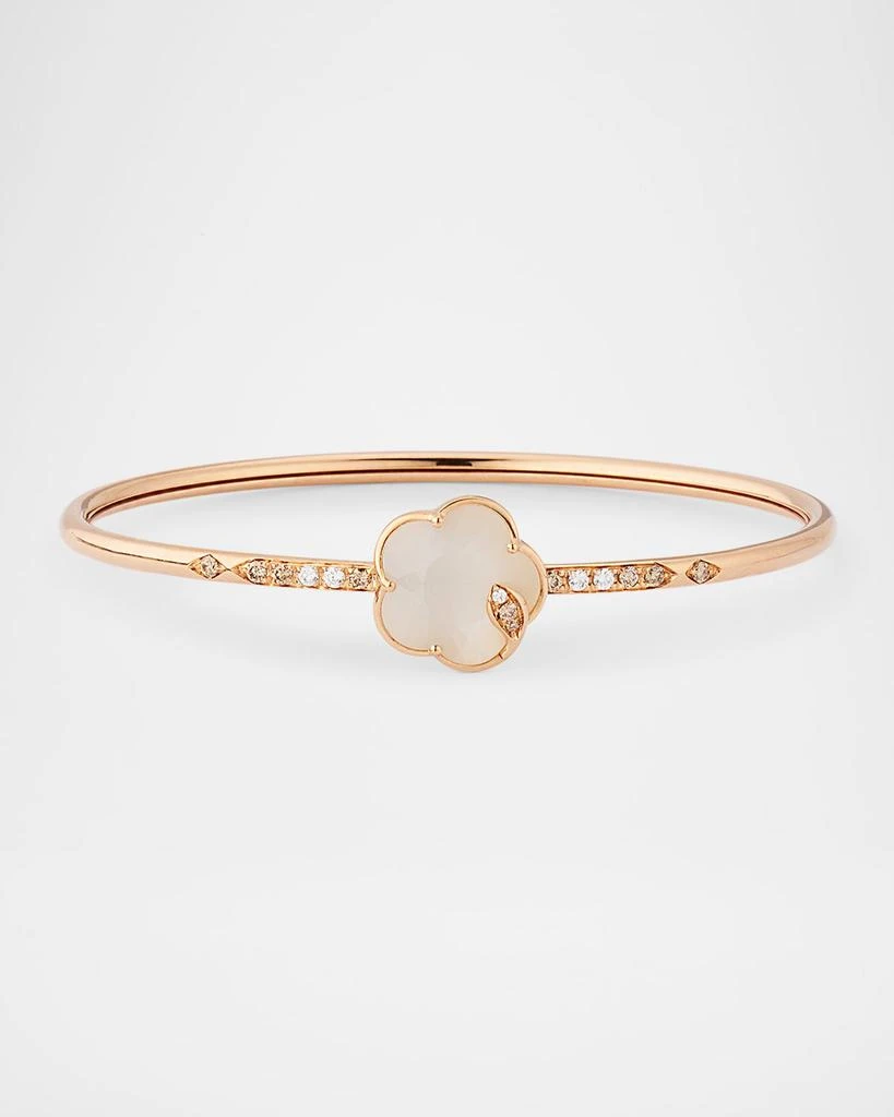 Pasquale Bruni Ton Joli 18K Rose Gold Diamond Bracelet with Moonstone and Mother-of-Pearl 1