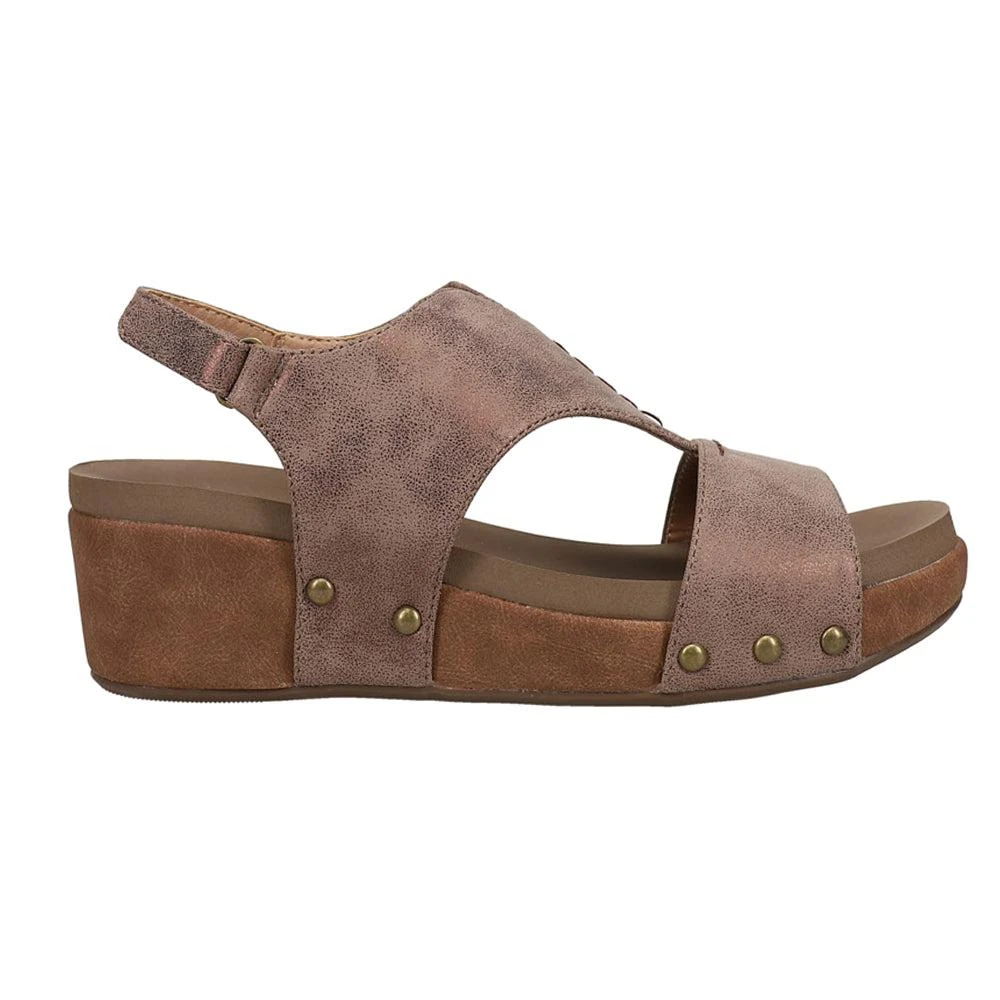 Corkys Refreshing Metallic Studded Wedge Sandals 1