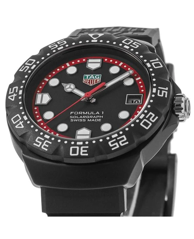 TAG Heuer Tag Heuer Formula 1 Solargraph Limited Edition Black Dial Rubber Strap Men's Watch WBY1114.FT8084 2