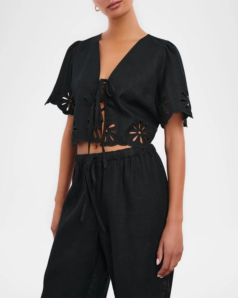 Rails Pari Eyelet Embroidered Crop Top 1