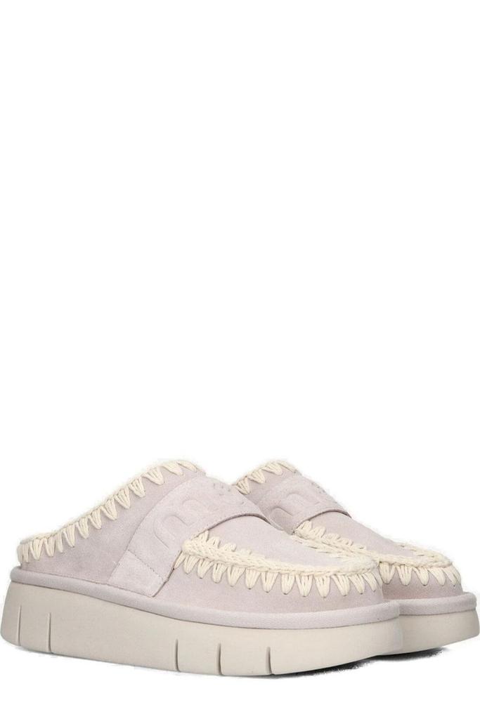 Mou Mou Logo Embossed Bounce Clogs