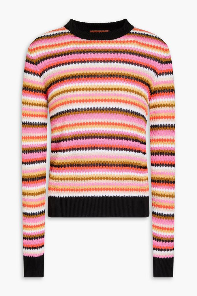 Knit Jumper Missoni Jumper Sale Striped Crochet-knit Sweater White