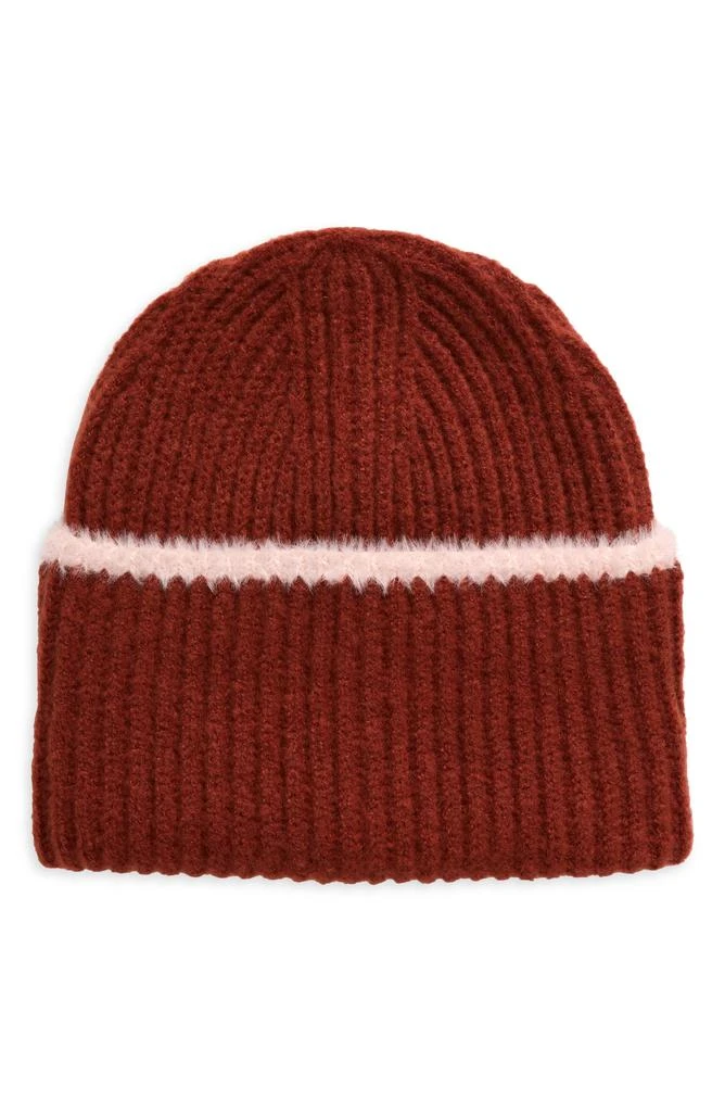 Treasure & Bond Rib Contrast Beanie 1