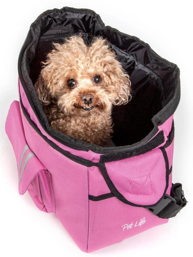Pet Life Over-The-Shoulder Back-Supportive Fashion Sporty Pet Dog Carrier w/ Pouch 5
