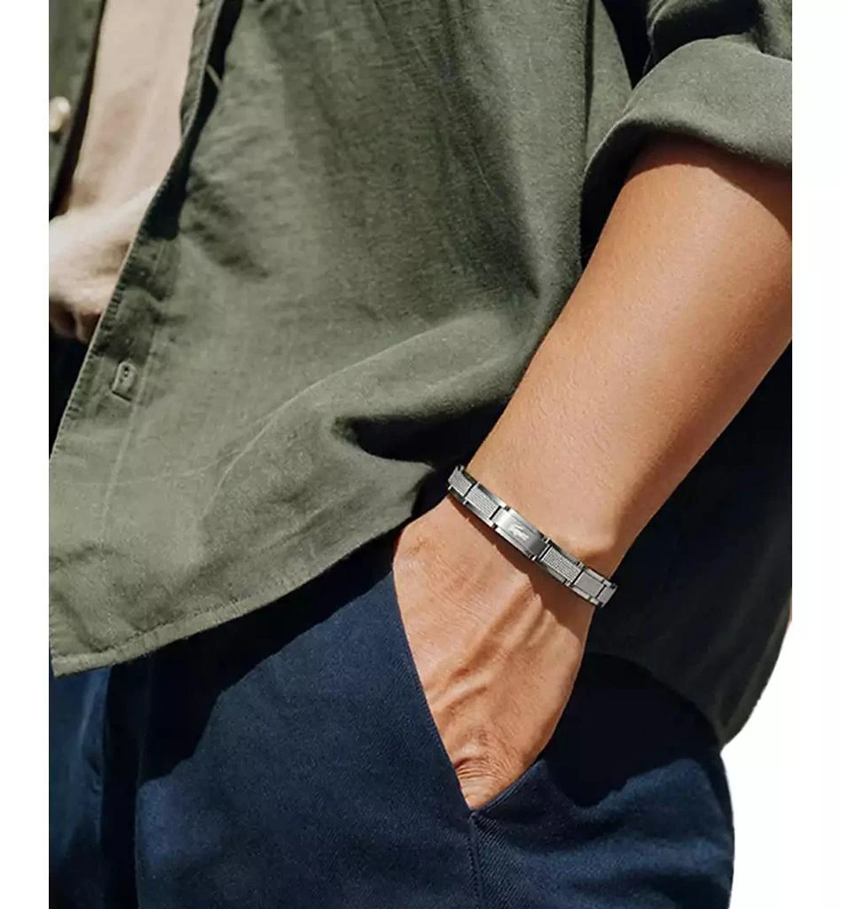 Lacoste Men
s Stencil Gold-Tone Stainless Steel Bracelet 5