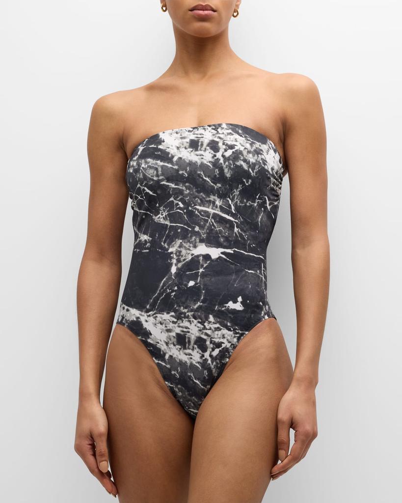 Norma Kamali Bishop Strapless One-Piece Swimsuit