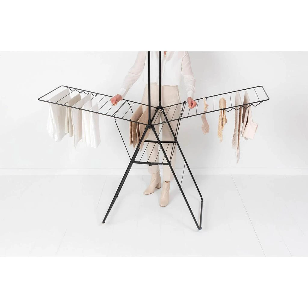 Brabantia Brabantia HangOn Drying Rack - 25m + Rod - Matt Black 15