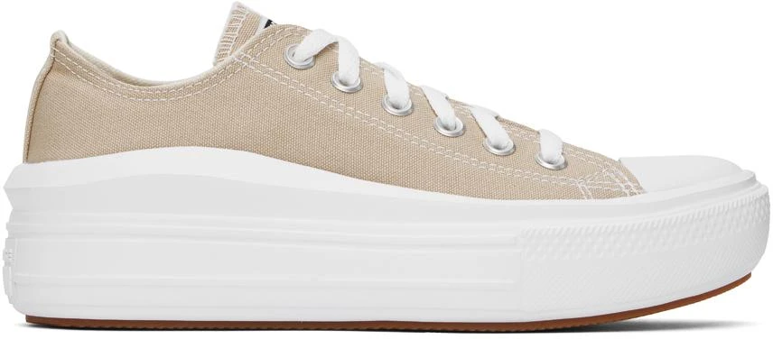 Converse Beige Chuck Taylor All Star Move Sneakers 1