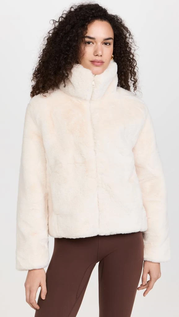 Beyond yoga On The List Faux Fur Jacket 6