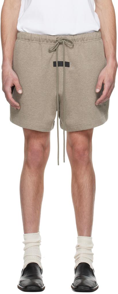 Essentials Gray Drawstring Shorts