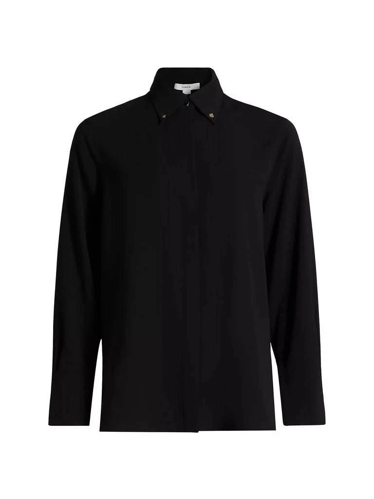 Vince Jewel-Collar Shirt 1