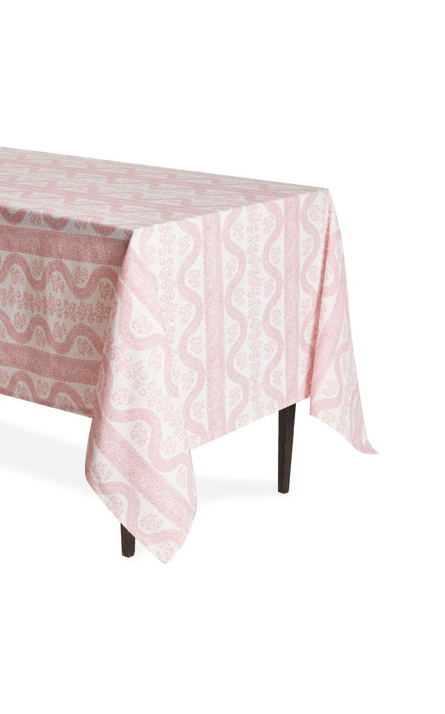 MoDA Moda Domus - Sister Parish For Moda Domus; Dolly Linen Tablecloth - Pink - Moda Operandi