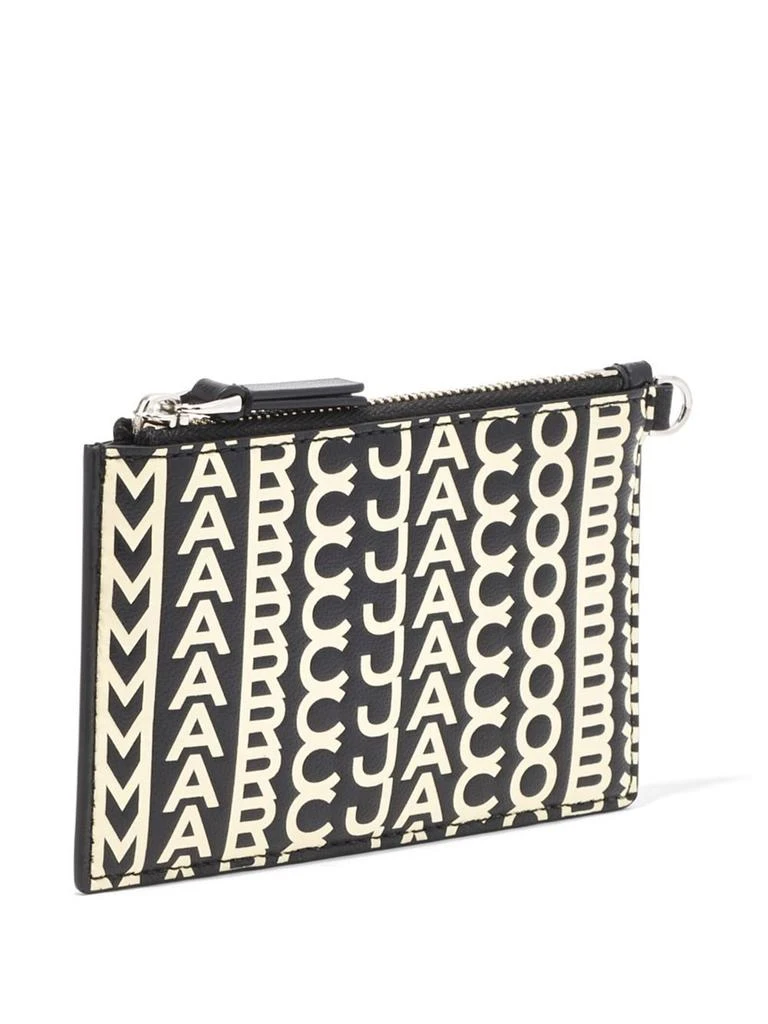 Marc Jacobs THE MONOGRAM LEATHER TOP ZIP WRISTLET WALLET 4