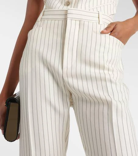 Tom Ford Wallis striped wool and silk-blend straight pants 4