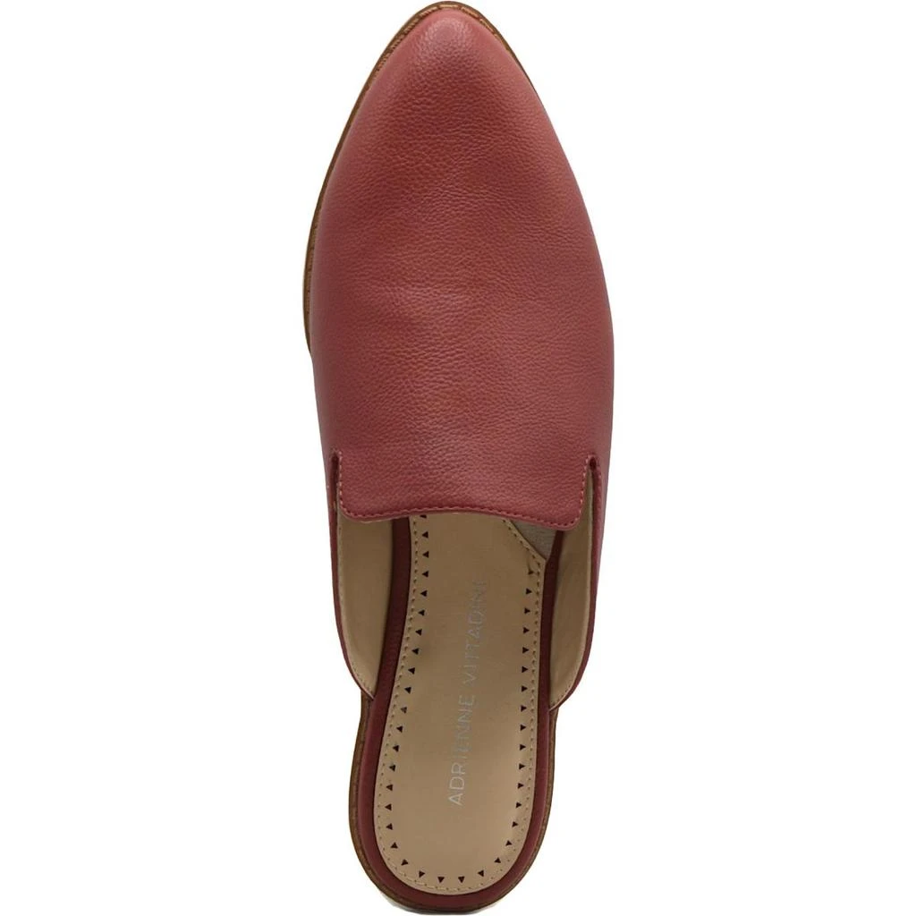 Adrienne Vittadini Lou Womens Faux Leather Slip On Smoking Loafers 3