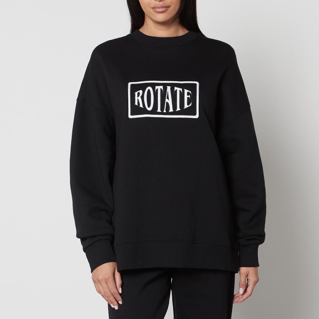 Rotate Sunday Logo-Embroidered Cotton-Jersey Sweatshirt