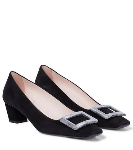 Roger Vivier Belle Vivier 45 suede pumps 1