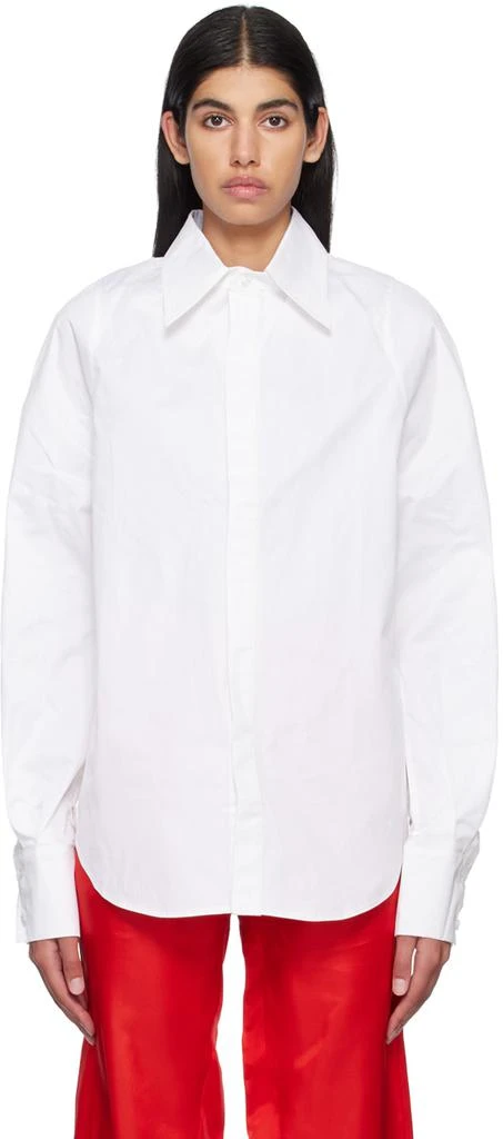 Bianca Saunders White Row Back Shirt 1