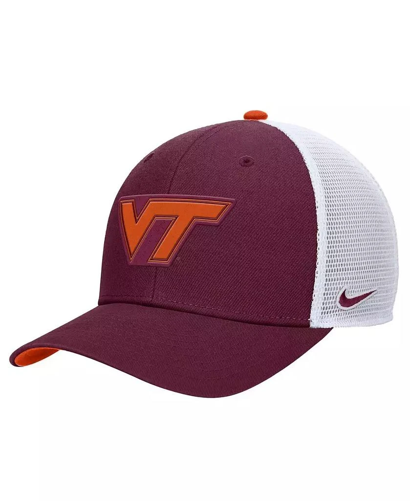 NIKE Men's Maroon Virginia Tech Hokies Rise Adjustable Trucker Hat 1