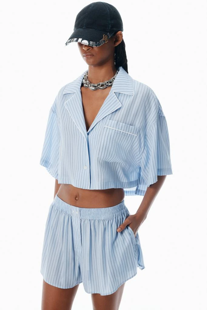 Alexander Wang Blue Pajama-Style Shirt 3