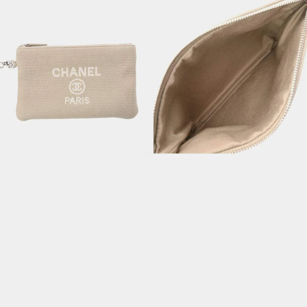 Chanel Chanel Grayish Canvas Deauville MM Tote Bag 6