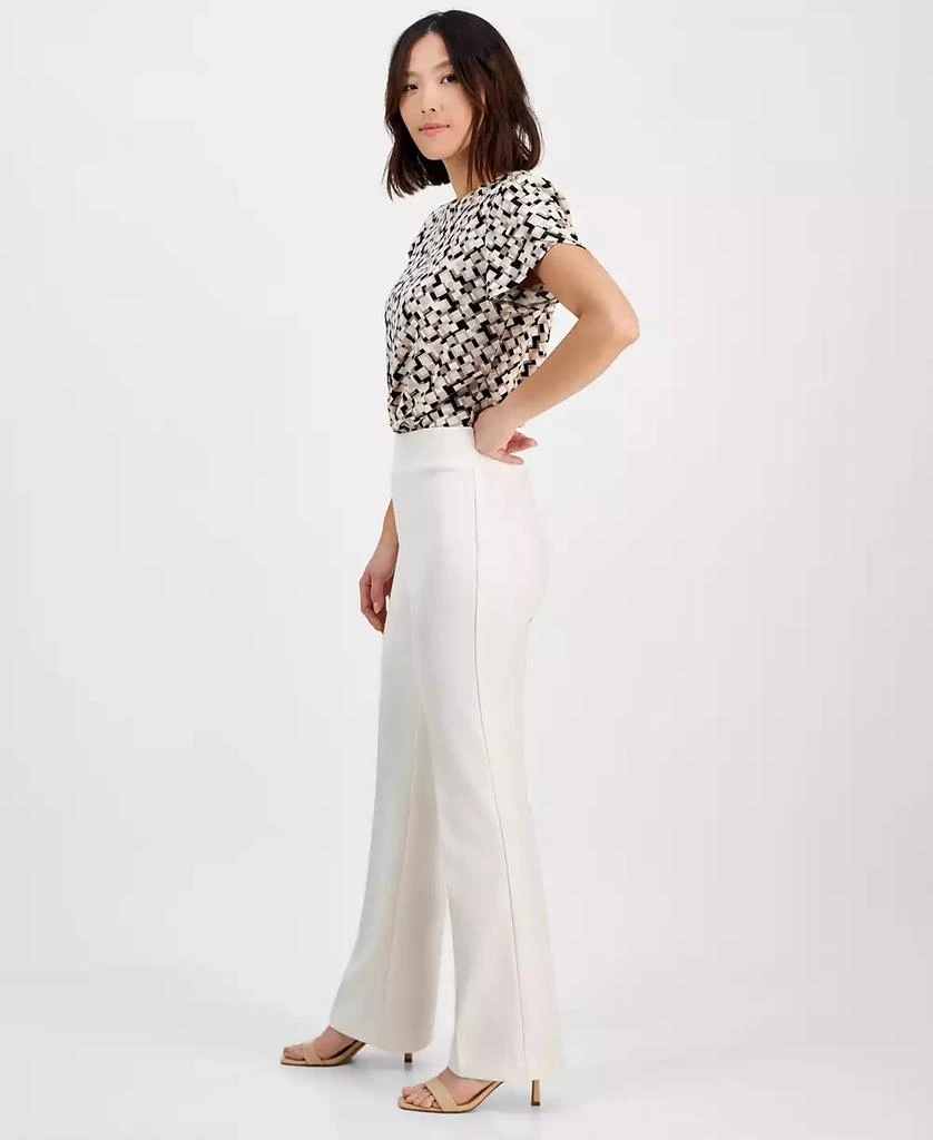 AK Anne Klein Petite Pull-On Crepe Trousers 2