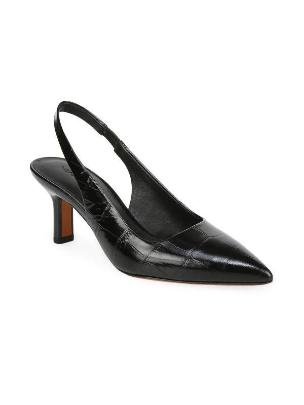 Vince Patrice 65MM Leather Slingback Pumps 2