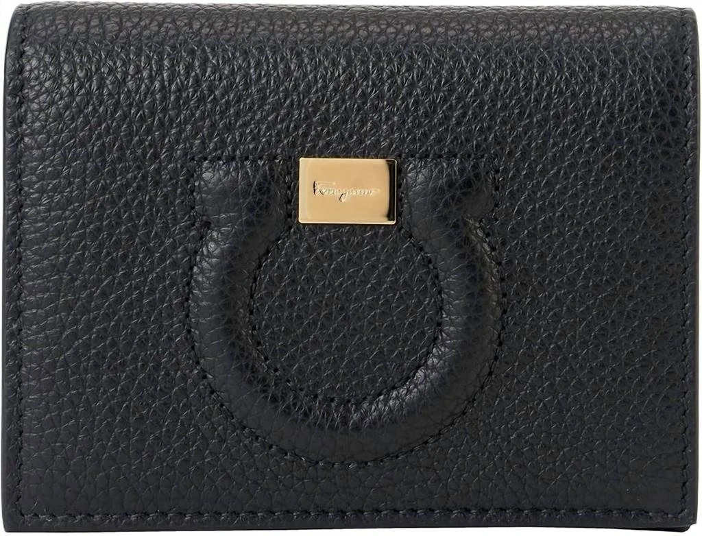 Salvatore Ferragamo Women's Gancini Bifold Wallet In Black 1