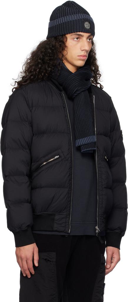 Stone Island Black Seamless Tunnel Nylon Down Jacket