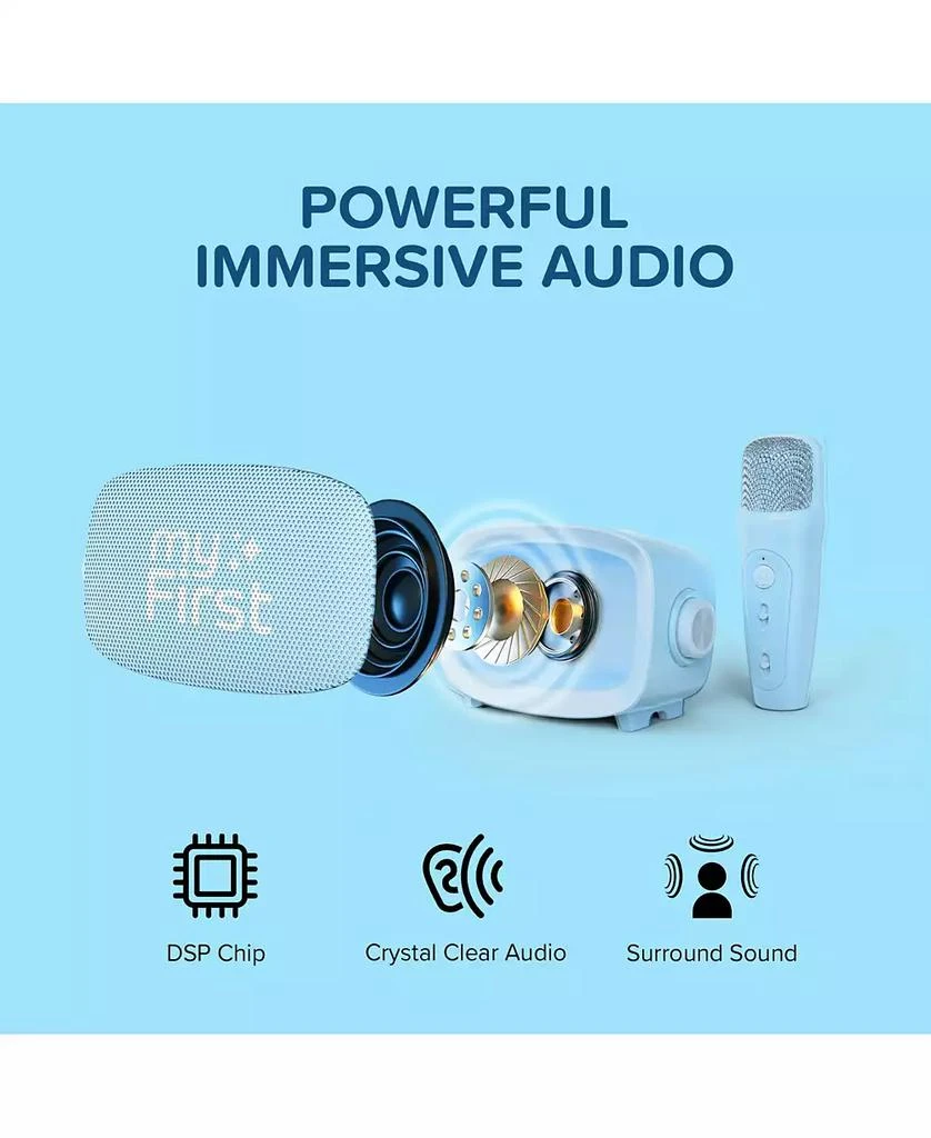 Voice Box Child Machine myFirst Voice 2 Kids Karaoke Machine with Wireless Microphone ...