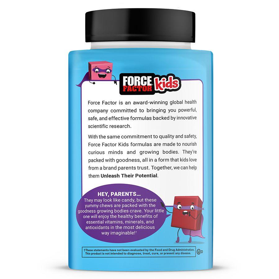 Force Factor Kids Super Chews Multivitamin 3 Fruity Flavors